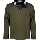 Superdry - Classics Henley - Sweatshirt - Groen - Halve Rits