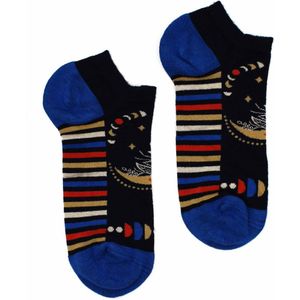 Hop Hare - Bamboe - Enkelsokken - Sneakersokken - maanfase - Vrolijke Sokken - maat 36-40