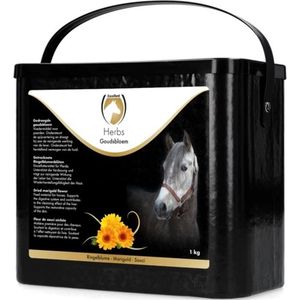 Excellent Herbs Goudsbloem -  Ter ondersteuning van de spijsvertering, leverreiniging en het herstellend vermogen van de huid - Geschikt voor paarden - 1 kg
