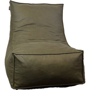 Lounge zitstoel/zitzak - kind - suedelook - green