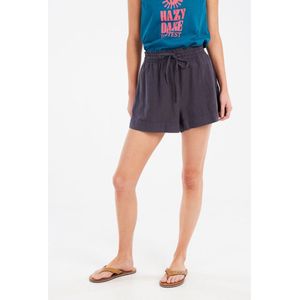 Protest Prtcalm – Korte broek Dames – Tailleband elastiek – Koordsluiting – Anthra Grey