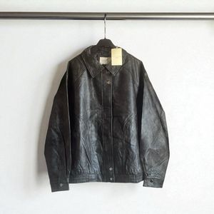 Imitation leather Bomber jacket