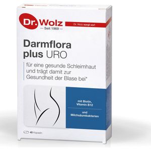 Dr. Wolz Darmflora Plus Uro | Ondersteuning van slijmvlies bij vrouwen | Urinewegen en vaginaal gebied