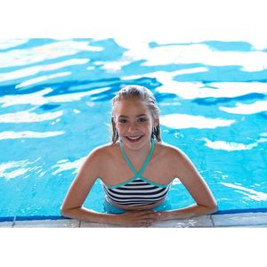 Boobs & Bloomers - Pip - Sporty Top Bikini Stripes - S (164-170)