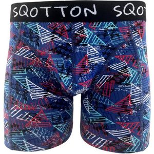 Boxershort - SQOTTON® - Sailing - Blauw - Maat XXL