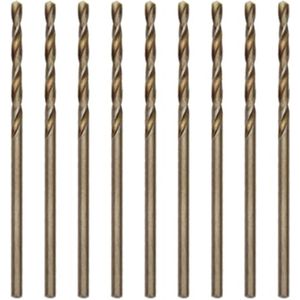 1,5 mm HSS Kobalt Metaalboorset - 10 Stuks Spiraalboor voor Roestvrij Staal en Harde Kunststoffen