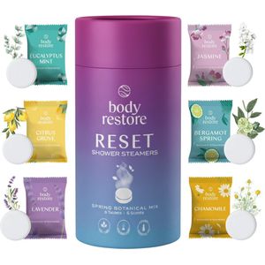 Body Restore - Shower Steamers Reset Mix - Luxe Giftset - 6 Stuks