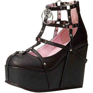 DemoniaCult - POISON-25-1 Sleehakken - US 10 - 40 Shoes - Zwart