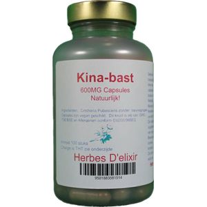 Kina bast - 600mg capsules - 100 stuks - Herbes D'elixir