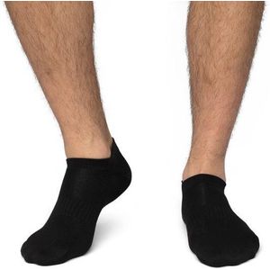 CADA 2 paar Sportsokken Naadloos Anti Bacterieel Heren enkel Zwart 39-42