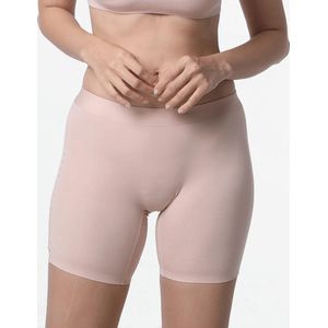 Dames boxer lange pijpjes MicroModal naadloos buff beige