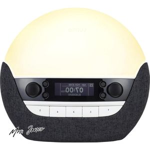 Mrs. Jones Lichtwekker DAB-radio bluetooth-luidspreker en weinig blauw licht voor slaaptijd - Luxe 750DAB .