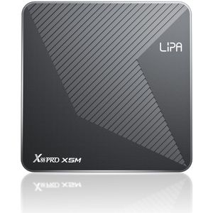 Lipa X88 Pro S905X5M Android Tv Box 4-64 GB Android 14 - Mediaplayer voor tv - media streamer - Tv box Android - 1000M LAN en Wifi - 8K decoder - Apps via Playstore en internet - Dolby geluid - Bluetooth - Google Assistant