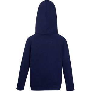 Fruit of the Loom Kids hoodie - Maat 116 (5-6) - Kleur Donker Blauw