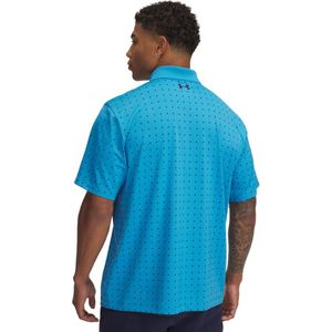Under Armour Heren Matchplay Printed Polo Ether Blue
