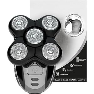 Skull Shaver - Gladde en Snelle Scheerervaring - Voor Hoofd, Gezicht en Nek - Ergonomisch en Draadloos Design - Precisie en Comfort in één - Voor een Strakke Look Thuis of Onderweg