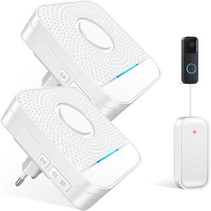 Draadloze Signaal Doorvoer voor Videodeurbellen - Compatibele Uitbreidingsset