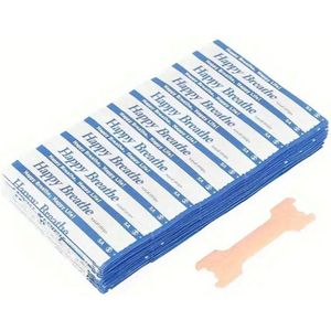 Happy Breathe Neusstrips - Anti-Snurk Strips - voordeelverpakking - Makkelijk Ademhalen - Voor Sporten en Benauwdheid - 20 Stuks (66mm)