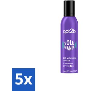 Got2B - Volumemousse - Volumania 24H - 250 ml - Bulkverpakking - 5 stuks