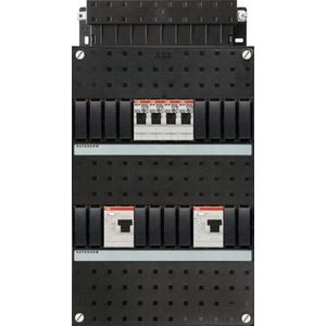 ABB groepenkast 1-fase, 4 groepen, 2 Aardlekschakelaars 2-P