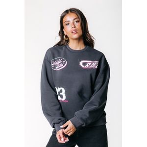 Colourful Rebel Western Logo Dropped Shoulder Sweat - S