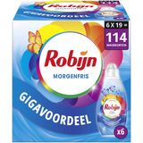 Robijn Klein & Krachtig Classics Vloeibaar Wasmiddel - Color Morgenfris - met 85% biologisch afbreekbare ingrediënten* - 6 x 19 wasbeurten