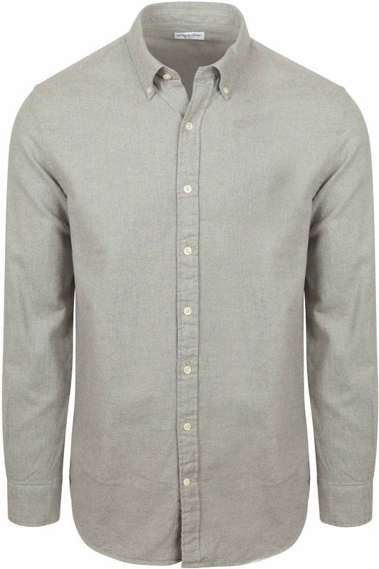 McGregor - Overhemd - Grijs - Flanel Melange - Casual