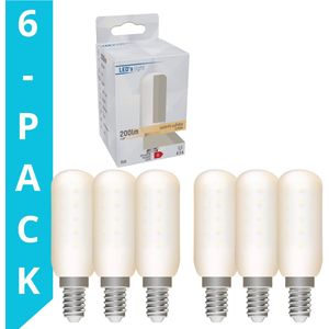 LED's Light LED Lampen E14 - T25 voor koelkast en afzuigkap - Warm wit licht - 6PACK