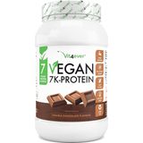 Vit4ever - Vegan 7K Protein - 1kg - Double Chocolade Smaak - Puur plantaardig proteïnepoeder met rijst-, amandel-, soja-, erwten-, hennep-, cranberry- en zonnebloemproteïnen