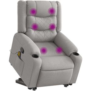 Massagestoel - Verstelbaar - Grijs - Elektrisch - Handmatige Verstelling