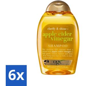 OGX - Apple Cider Vinegar - Shampoo - Clarify + Shine - 385 ml - Voordeelverpakking - 6 stuks