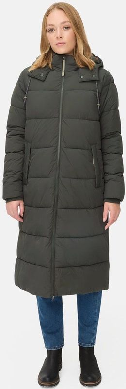 camel active Waterafstotende jas met afneembare capuchon - Maat womenswear-34 - Bosgroen