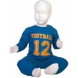 Fun2Wear Football Pyjama Blauw maat 116