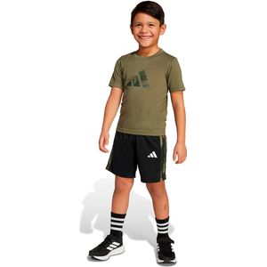 Adidas Train Essentials Camo Print Set Groen 6-7 Years Jongens,Meisjes