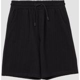 Korte Broek - Zwart - Katoen - Losse Pasvorm