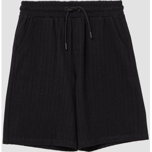 Korte Broek - Zwart - Katoen - Losse Pasvorm