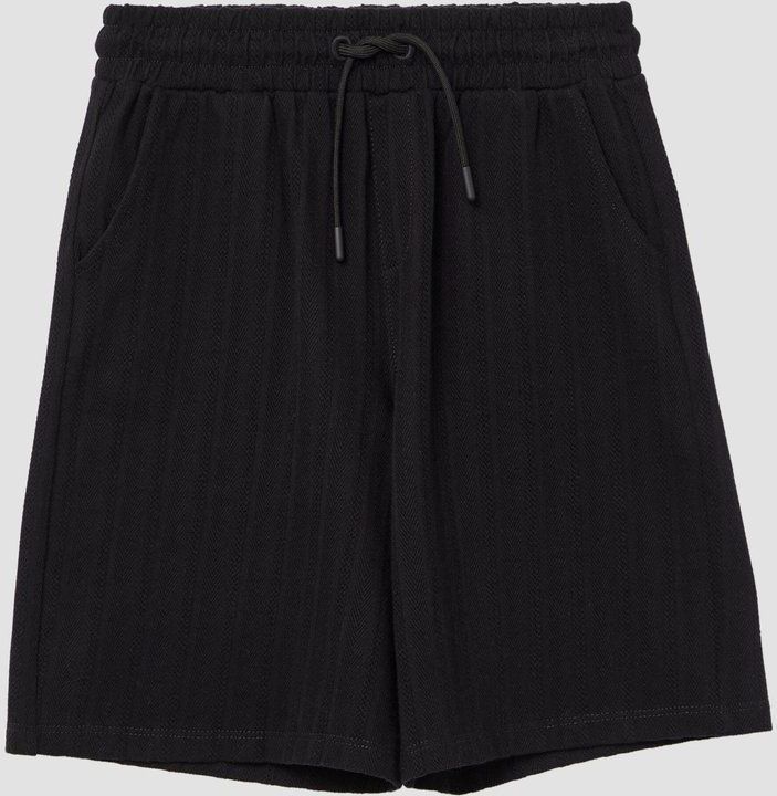 Korte Broek - Zwart - Katoen - Losse Pasvorm