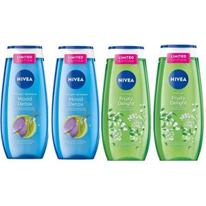 Nivea Douchegel - MIX - Mood Detox & Fruity Delight