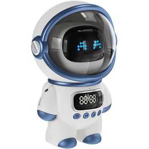 Crrynuo - Bluetooth Speaker - Ruimtevaarder Speaker - LED Nachtlamp - 6W - Bluetooth 5.1 - 1 Stuk - Nachtlamp Functie - Wit