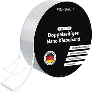 Dubbelzijdig Nano Tape 3 Mtr | Sterk en Herbruikbaar Plakband | Plakband Zonder Sporen | Wasbaar en Antislip