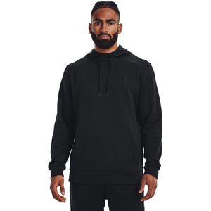 Under Armour Fleece Hoodie - Zwart - 100% Polyester - Ademend - Kangoeroezak