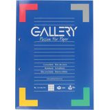 Gallery cursusblok, ft A4, 80 g/m², 2-gaatsperforatie, geruit 5 mm, 100 vel
