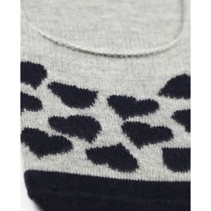 Unisex Invisible Sokken French Love Grijs