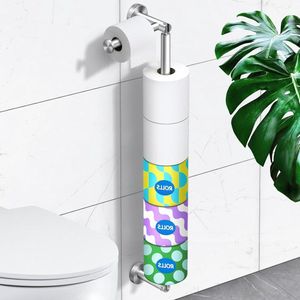 Wandmontage moderne zilveren toiletpapierhouder met opslag - premium SUS304 roestvrij staal - reserve voor badkamer en keuken