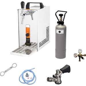 Complete Set - Biertap PYGMY 25, 1-kraans - Droogkoeler 35 liter/uur - Thuistap - Bierkoeler - met Fustkoppeling KeyKeg