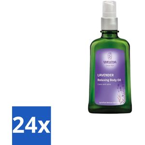 24 x WELEDA - Bodyolie Ontspannend - Lavendel - 100 ml - Lavendel Olie - Bodyolie - Ontspannende Bodyolie - Natuurlijke Bodyolie - Huidverzorging