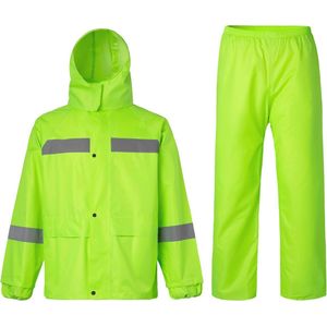 Reflecterend en winddicht regenpak voor heren en dames - Waterdichte regenkleding voor fietsen