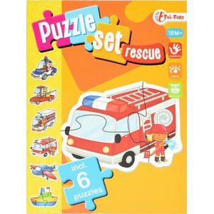 Hulpdiensten Puzzelset (6 stukjes) - Toi-Toys