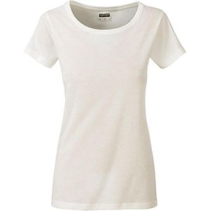James and Nicholson Dames/dames Basic Organic Katoenen T-Shirt (Natuurlijk)