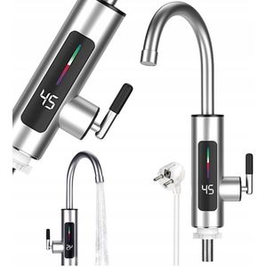Ariko Elektrisch Verwarmd Kraan - Elektrisch Instant kraan tot 60 °c - LCD Digitaal - Niet Kokend Water - 3000W